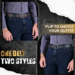2-in-1 Reversible Leather Belt - Image 5